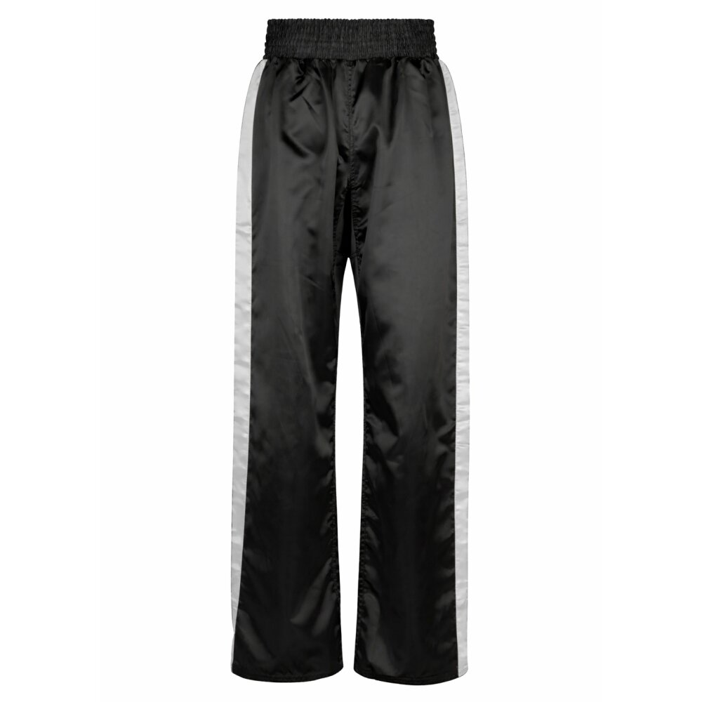Stick Edition Kickboxhose schwarz / grau silber 140 (XXS)