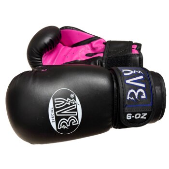 Future Boxhandschuhe + GRATIS Schlupfbandagen schwarz/pink  6 - 12 Unzen #1