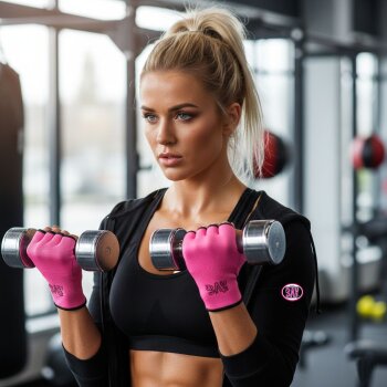 Future Boxhandschuhe + GRATIS Schlupfbandagen schwarz/pink  6 - 12 Unzen