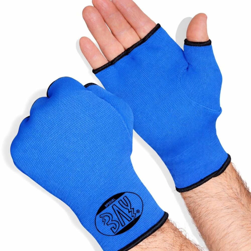 Innenhandschuhe Boxbandagen Handbandagen Boxen Kickboxen MMA blau M
