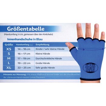 Innenhandschuhe Boxbandagen Handbandagen Boxen Kickboxen MMA blau L