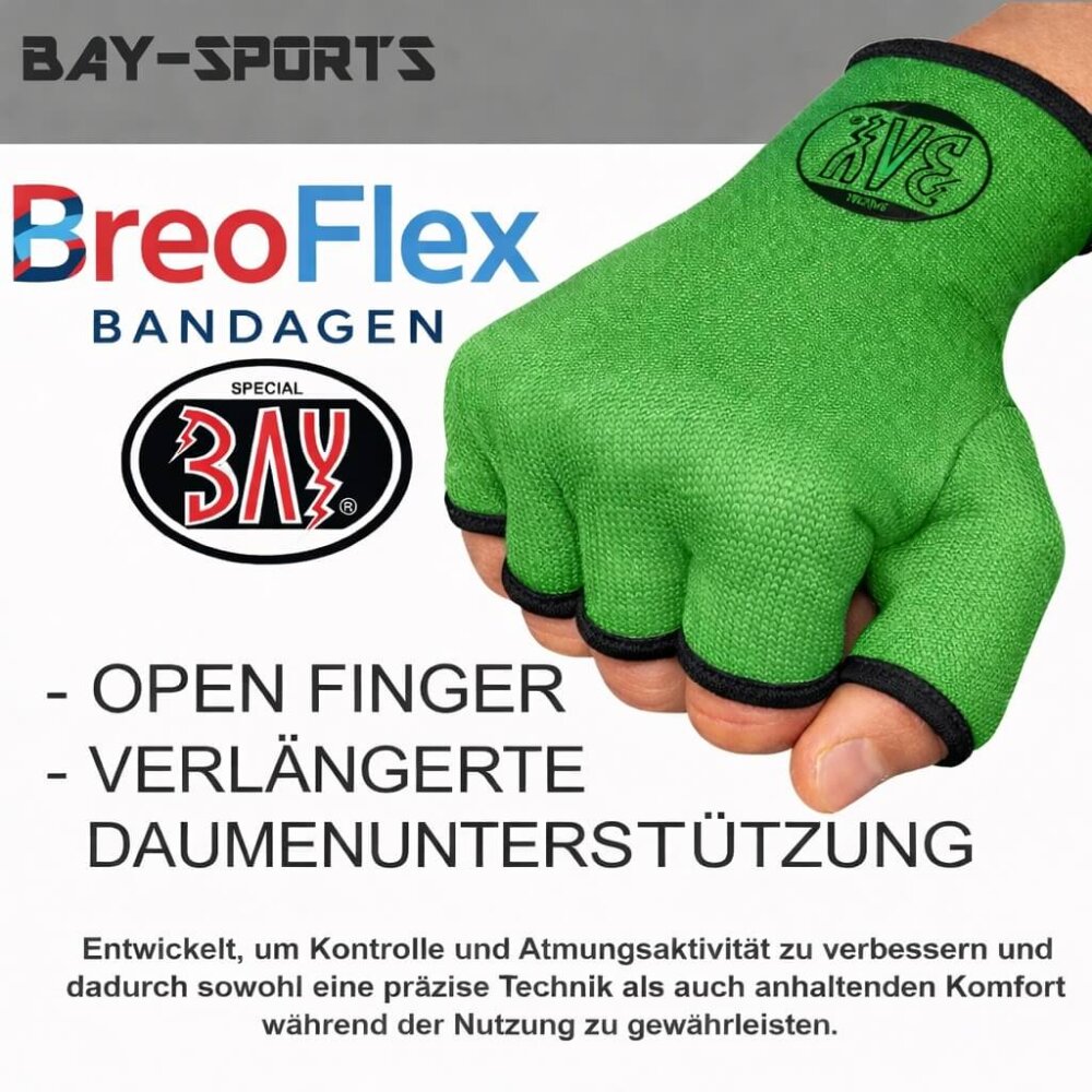 20 Jahre Jubel Angebot - Innenhandschuhe Boxbandagen Handbandagen Boxen Kickboxen MMA grün M