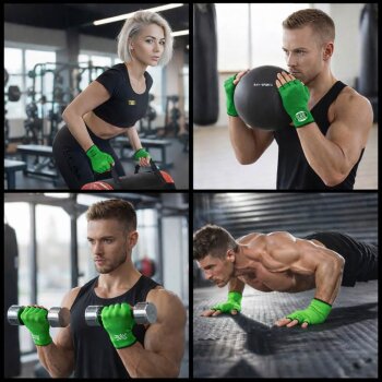 20 Jahre Jubel Angebot - Innenhandschuhe Boxbandagen Handbandagen Boxen Kickboxen MMA grün L