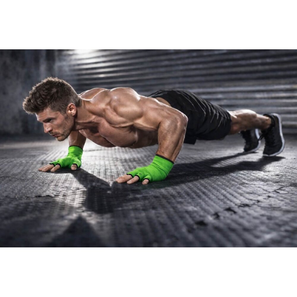 20 Jahre Jubel Angebot - Innenhandschuhe Boxbandagen Handbandagen Boxen Kickboxen MMA grün L