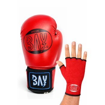 Future Boxhandschuhe rot + GRATIS Innenhandschuhe 8 Unzen...