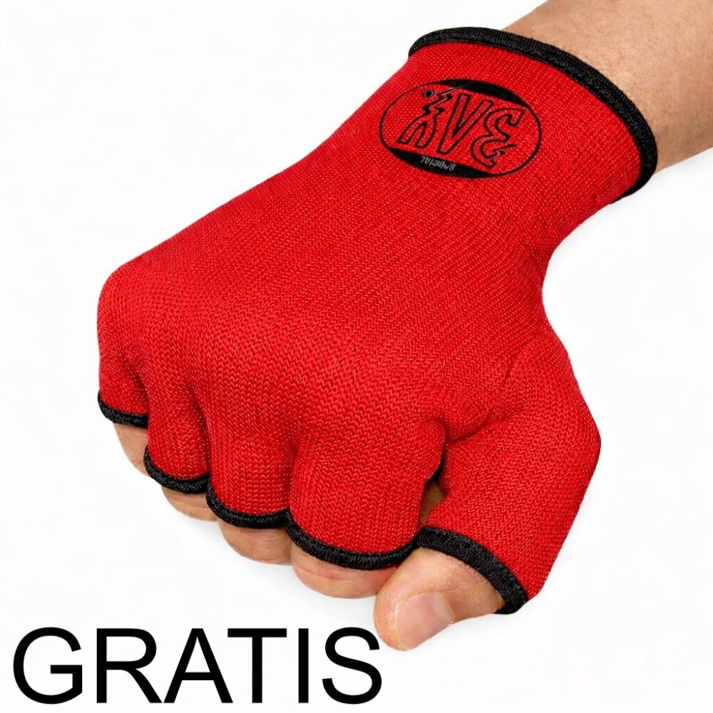 Future Boxhandschuhe rot + GRATIS Innenhandschuhe 8 Unzen + Schlupf rot Senior Universalgröße