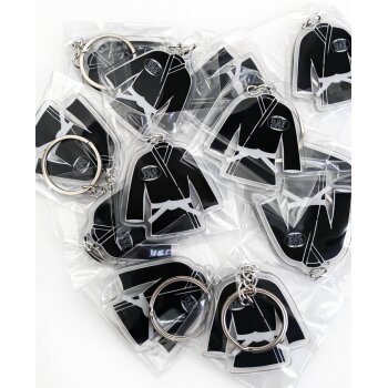 BAY Mini Karate Anzug Jacke schwarz Schlüsselanhänger Anhänger aus Acryl