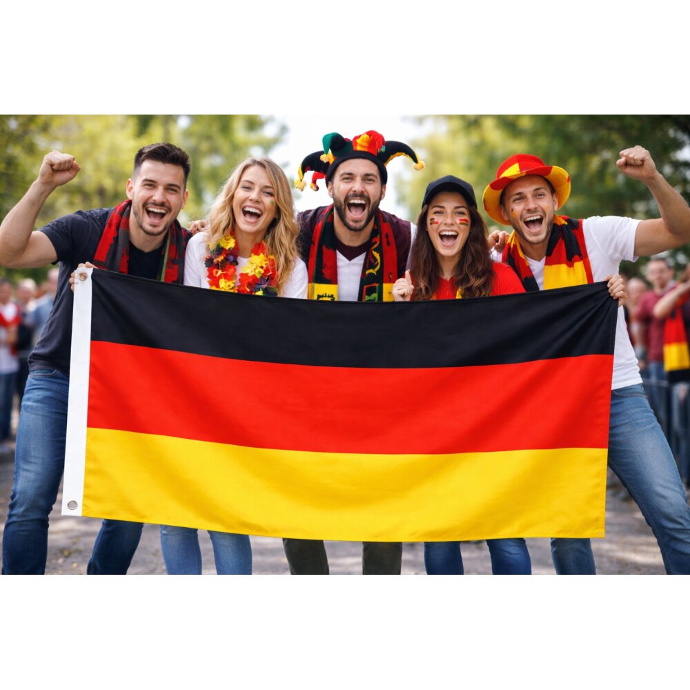 Deutschlandfahne 150 x 90 cm Flagge BRD