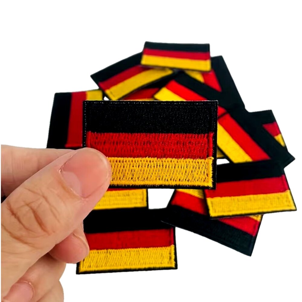 Stickabzeichen Deutschlandfahne Bügelpatch Flagge BRD