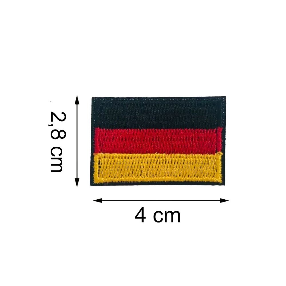 Stickabzeichen Deutschlandfahne Bügelpatch Flagge BRD