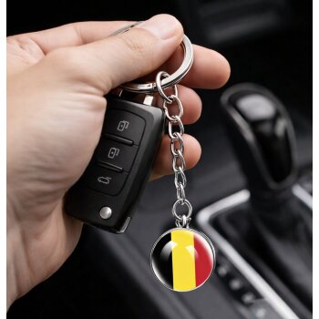 Germany Kugel Schlüsselanhänger Glas