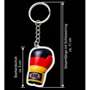 BAY Mini Germany Boxhandschuhe Schlüsselanhänger aus Acryl