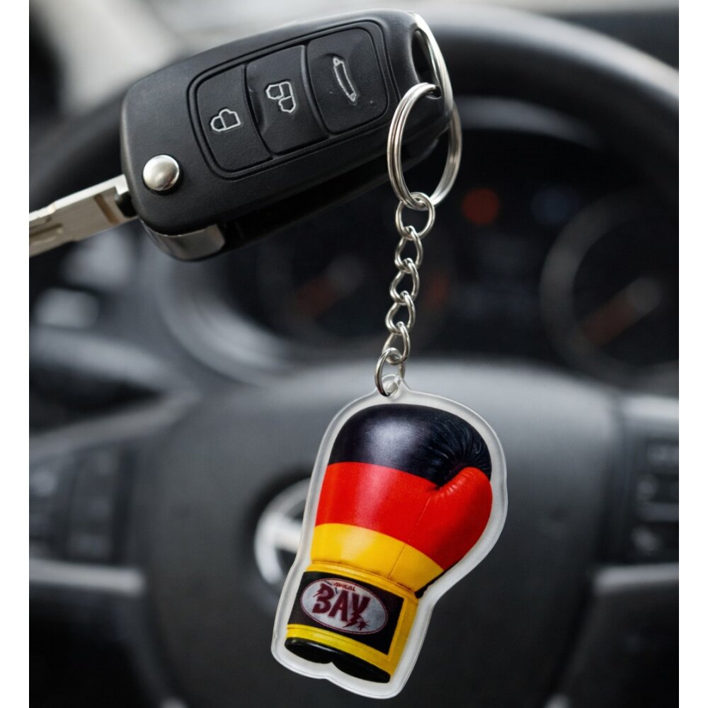 BAY Mini Germany Boxhandschuhe Schlüsselanhänger aus Acryl