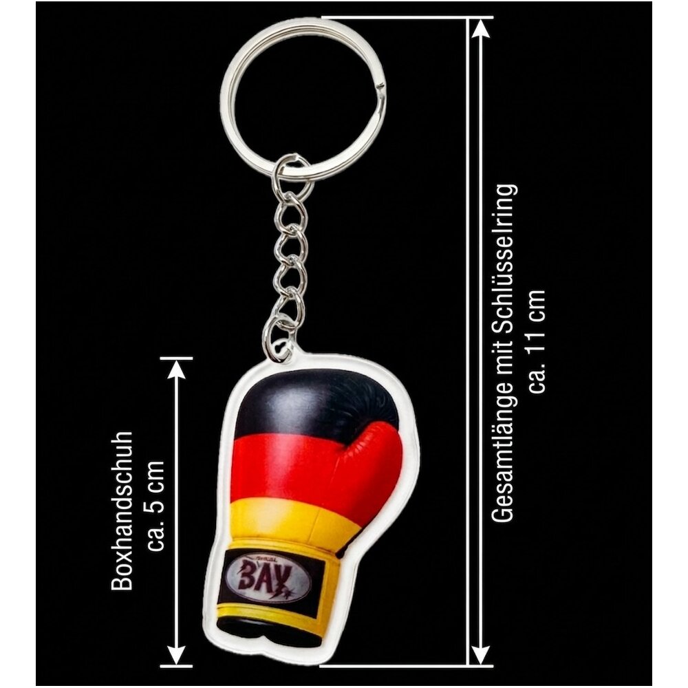 BAY Mini Germany Boxhandschuhe Schlüsselanhänger aus Acryl