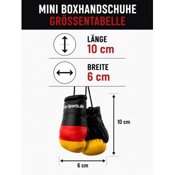 Mini Boxhandschuhe Germany Deutschland Anhänger Deko fürs Auto, Tasche usw. BRD