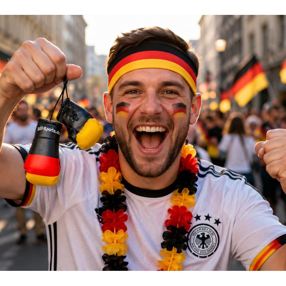 Mini Boxhandschuhe Germany Deutschland Anhänger Deko fürs Auto, Tasche usw. BRD