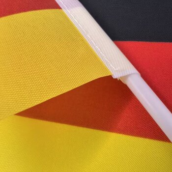 10x Spar Set Mini Deutschland Fahne 30 cm, Flagge BRD Handfahne