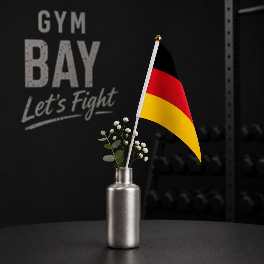 10x Spar Set Mini Deutschland Fahne 30 cm, Flagge BRD Handfahne
