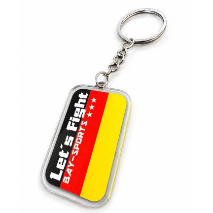 Let´s Fight Germany Fahne Schlüsselanhänger aus Acryl 2D