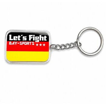 Let´s Fight Germany Fahne Schlüsselanhänger aus Acryl 2D