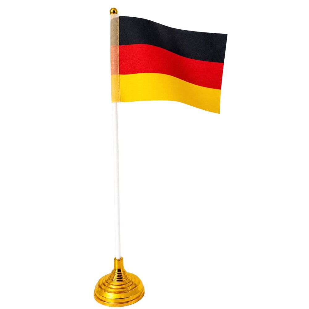 Tischfahne mit Standfuß Mini Deutschland Fahne 30 cm, Flagge BRD