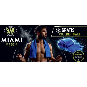 Miami 280 Profi Stahl Springseil  + GRATIS Kühlhandtuch