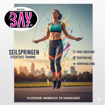 Miami 280 Profi Stahl Springseil  + GRATIS Kühlhandtuch