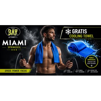 Miami 280 Profi Stahl Springseil  + GRATIS Kühlhandtuch
