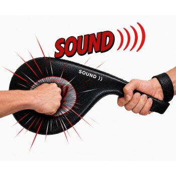 Sound 2.6. Doppel Hand Mitt Doppelmitt  schwarz/grau