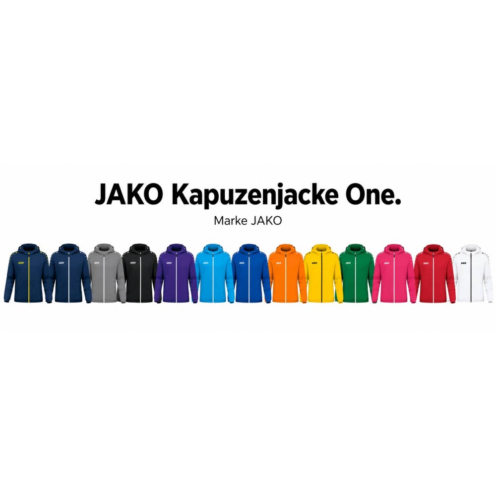 JAKO Teamwaer Kapuzenjacke One mit Futter in 14 Farben