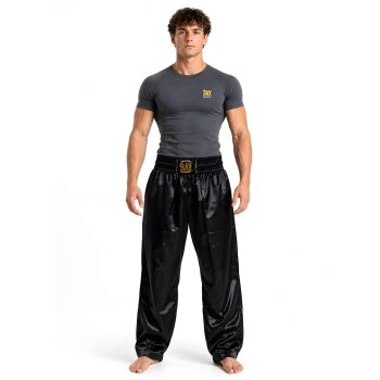 Total Black Kampfsporthose schwarz 6XS - XXL Kinder Erwachsene