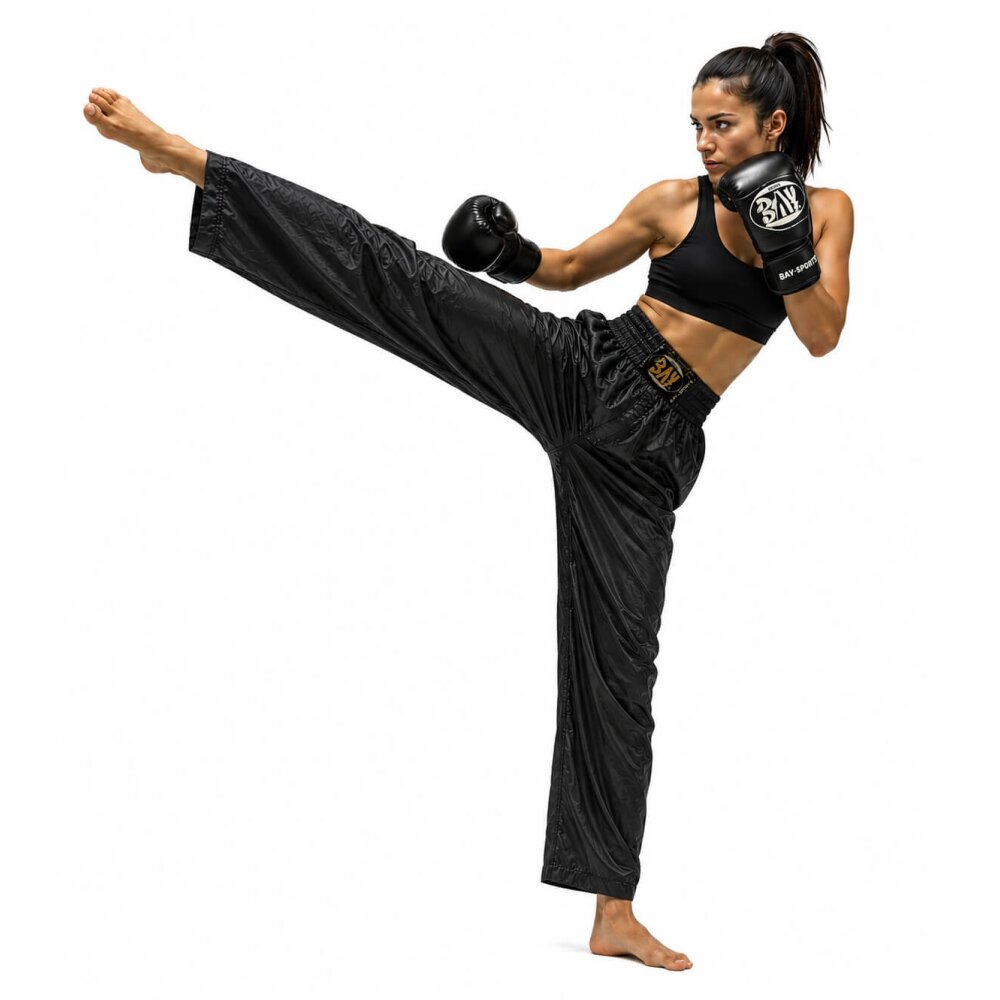 Total Black Kampfsporthose schwarz 6XS - XXL Kinder Erwachsene