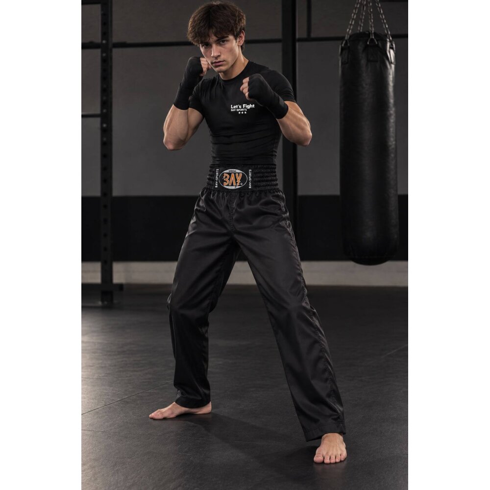Total Black Kampfsporthose schwarz 6XS - XXL Kinder Erwachsene