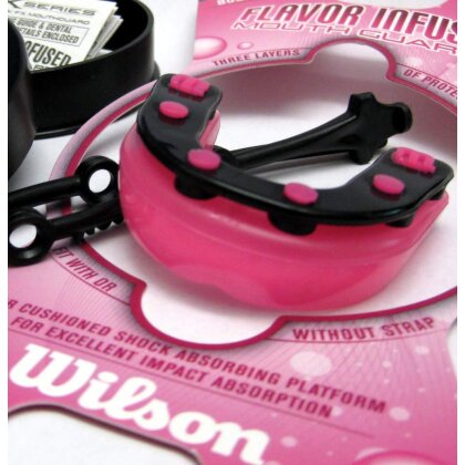 Zahnschutz Bubblegum Geschmack MGX 3-Stufig mit Luftpolster - pink rosa Kinder Erwachsene