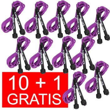 10 + 1 GRATIS Angebot (11 Stück) Sports 310 Nylon Springseil Skipping Rope