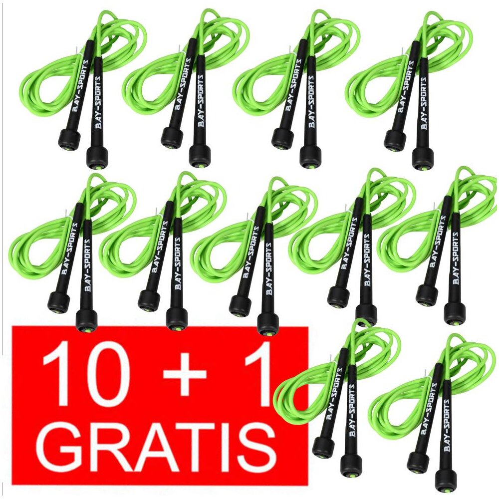 10 + 1 GRATIS Angebot (11 Stück) Sports 310 Nylon Springseil Skipping Rope