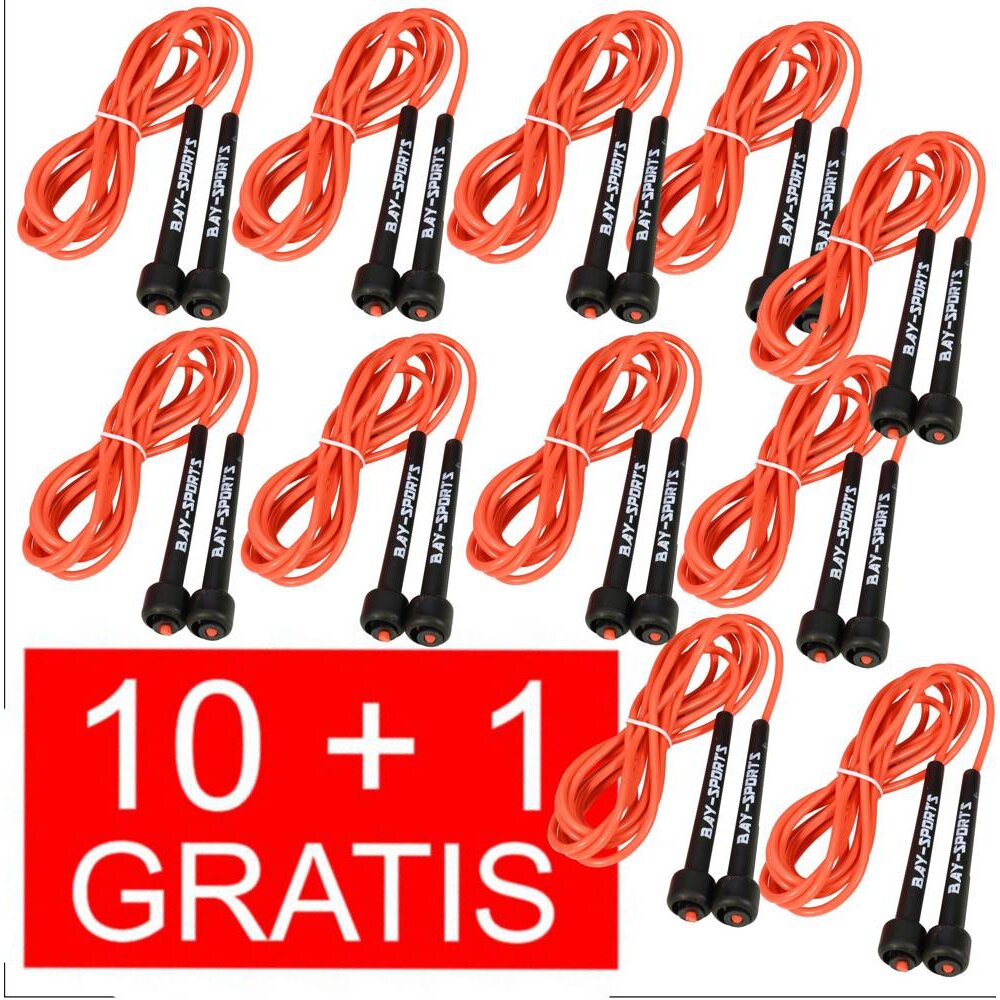 10 + 1 GRATIS Angebot (11 Stück) Sports 310 Nylon Springseil Skipping Rope