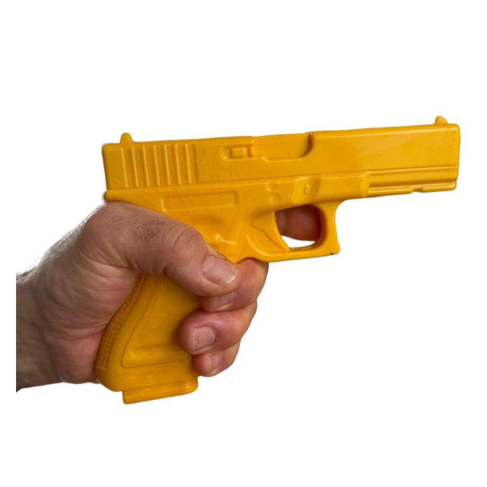 10 Stück - NeoGun gelbe Hartgummipistole Trainingspistole Pistole Plastik SV
