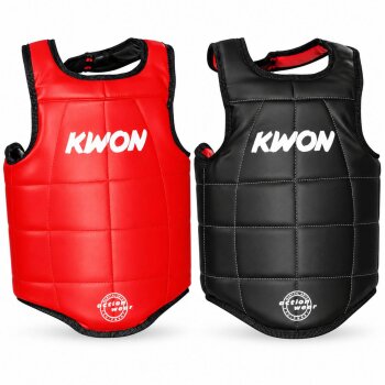 Kampfsport Double Black Schutzweste Körperschutz schwarz/rot