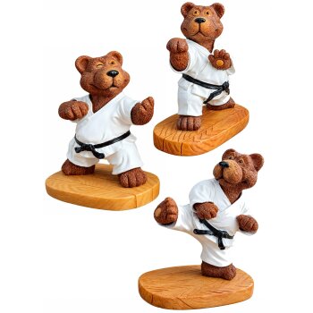 Budo Bär Kunstharz Figur – Dekofigure Karate