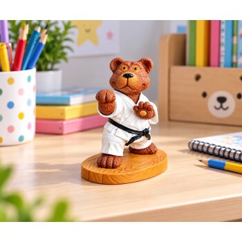 Budo Bär Kunstharz Figur – Dekofigure Karate