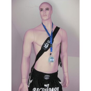 Zahnschutz Fun Set Motiv Dose mit NAMENSFREIFELD - Kinder Born to Fight schwarz