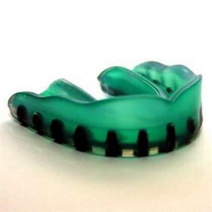Zahnschutz MG3 Krokodil 3-Stufig - grün Erwachsene