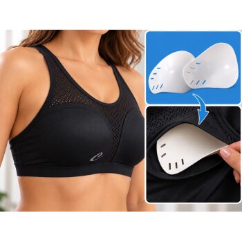 Topp für Damen Brustschutz Cool Guard & Super Protect S schwarz