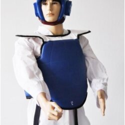 Wende Weste Taekwondo rot blau L