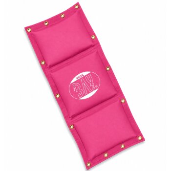 3-Kammern Wand-Schlagpolster 115x44 Ungefüllt pink