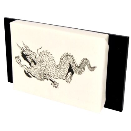 ANGEBOT des Monats - Makiwara Wand-Schlagpolster Drache 40 x 22 weiß
