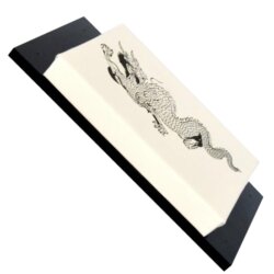 ANGEBOT des Monats - Makiwara Wand-Schlagpolster Drache 40 x 22 wei&szlig;