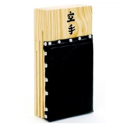 Makiwara Wand-Schlagpolster Leder PU 28 x 15 schwarz Japan Style