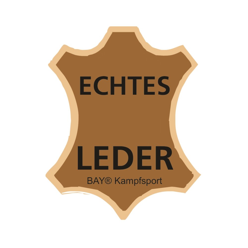 Leder Signal gelb Handpratzen gerade Paar